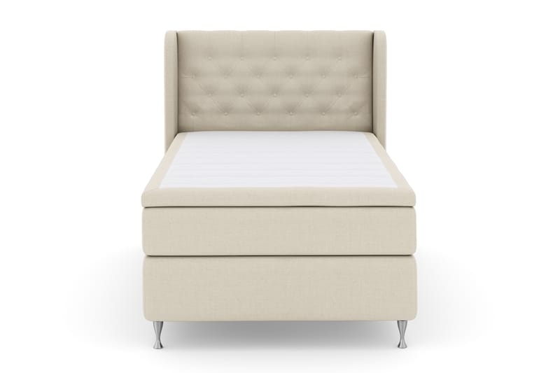 Sänkypaketti Choice No 4 120x200 Kova - Beige/Hopeajalat - Huonekalut - Sänky - Jenkkisängyt
