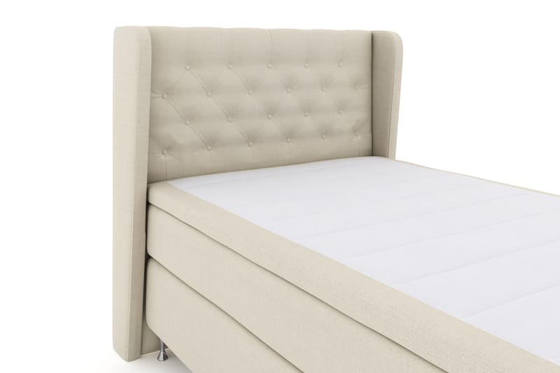 Sänkypaketti Choice No 4 120x200 Kova - Beige/Hopeajalat - Huonekalut - Sänky - Jenkkisängyt