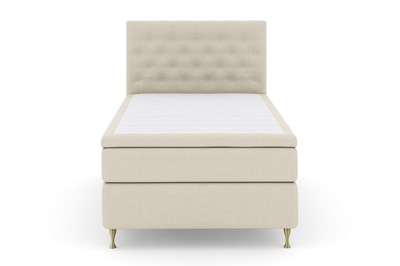 Sänkypaketti Choice No 4 120x200 Kova - Beige/Kulta Jalat - Huonekalut - Sänky - Jenkkisängyt