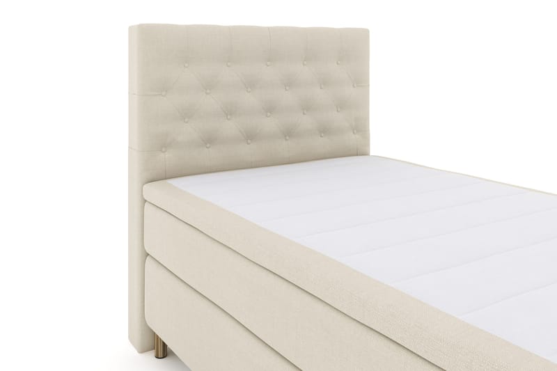 Sänkypaketti Choice No 4 120x200 Kova - Beige/Kuparijalat - Huonekalut - Sänky - Jenkkisängyt