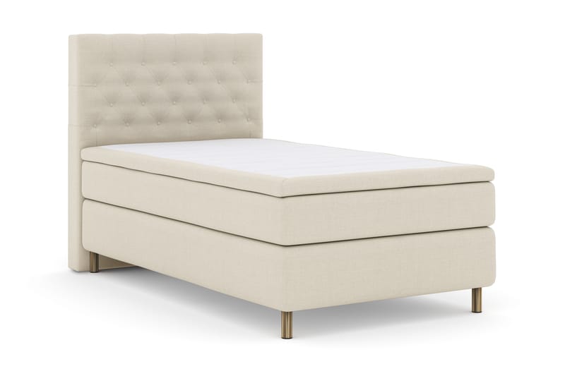 Sänkypaketti Choice No 4 120x200 Kova - Beige/Kuparijalat - Huonekalut - Sänky - Jenkkisängyt