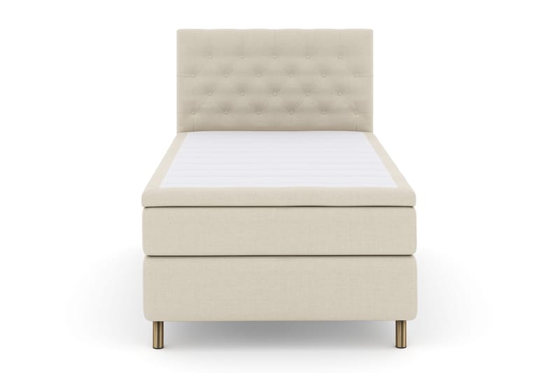 Sänkypaketti Choice No 4 120x200 Kova - Beige/Kuparijalat - Huonekalut - Sänky - Jenkkisängyt