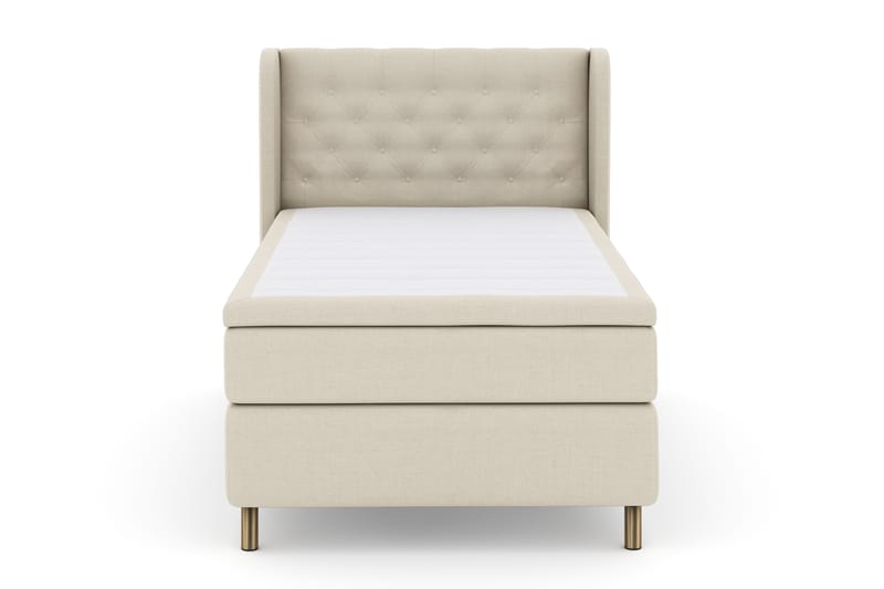 Sänkypaketti Choice No 4 120x200 Kova - Beige/Kuparijalat - Huonekalut - Sänky - Jenkkisängyt