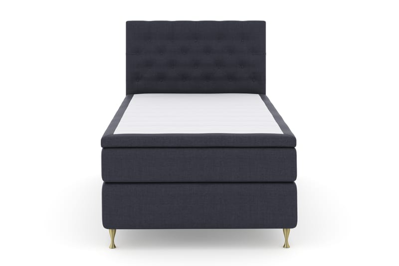 Sänkypaketti Choice No 4 120x200 Kova - Sininen/Kulta Jalat - Huonekalut - Sänky - Jenkkisängyt