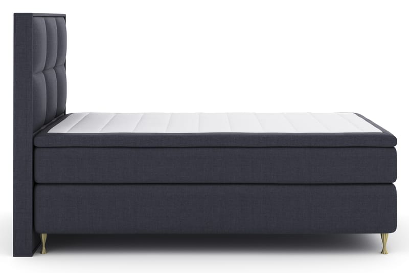 Sänkypaketti Choice No 4 120x200 Kova - Sininen/Kulta Jalat - Huonekalut - Sänky - Jenkkisängyt