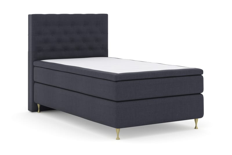 Sänkypaketti Choice No 4 120x200 Kova - Sininen/Kulta Jalat - Huonekalut - Sänky - Jenkkisängyt