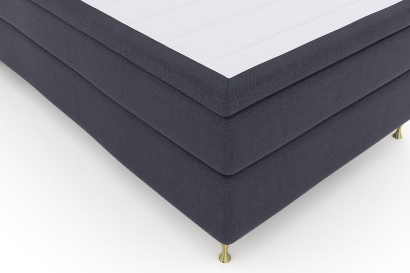 Sänkypaketti Choice No 4 120x200 Kova - Sininen/Kulta Jalat - Huonekalut - Sänky - Jenkkisängyt