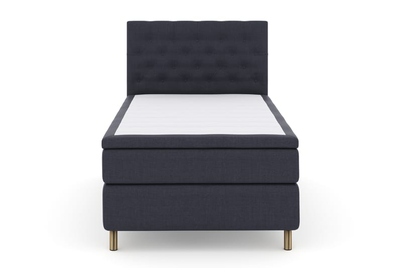 Sänkypaketti Choice No 4 120x200 Kova - Sininen/Kuparijalat - Huonekalut - Sänky - Jenkkisängyt