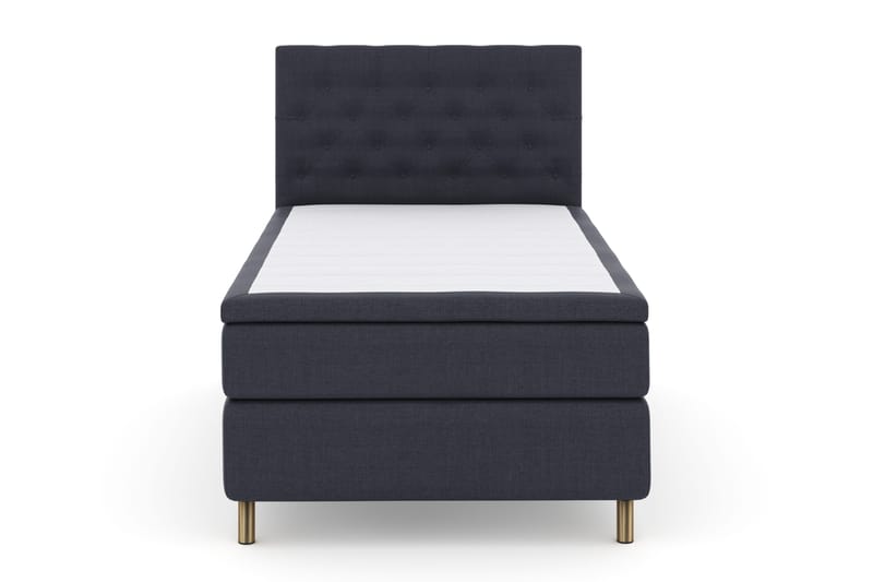Sänkypaketti Choice No 4 120x200 Kova - Sininen/Kuparijalat - Huonekalut - Sänky - Jenkkisängyt
