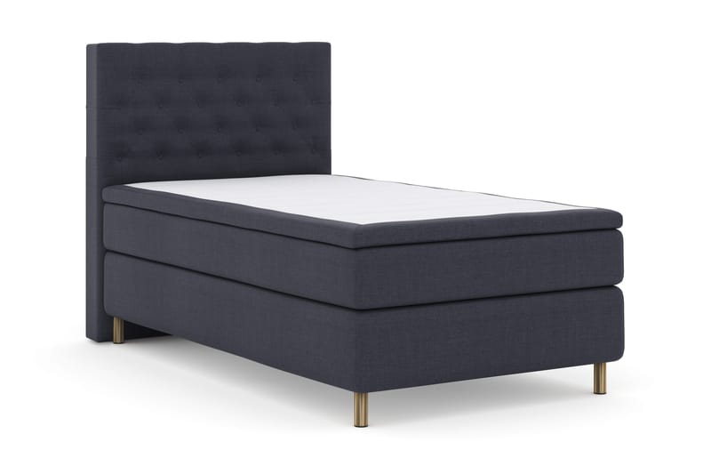 Sänkypaketti Choice No 4 120x200 Kova - Sininen/Kuparijalat - Huonekalut - Sänky - Jenkkisängyt
