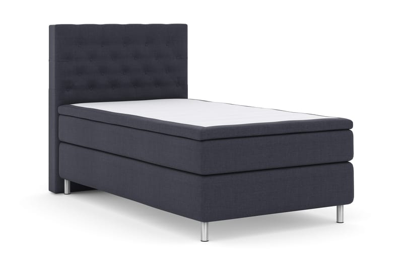 Sänkypaketti Choice No 4 120x200 Kova - Sininen/Metallijalat - Huonekalut - Sänky - Jenkkisängyt