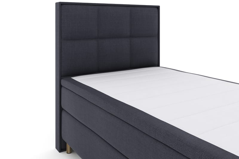 Sänkypaketti Choice No 4 120x200 Kova - Sininen/Metallijalat - Huonekalut - Sänky - Jenkkisängyt