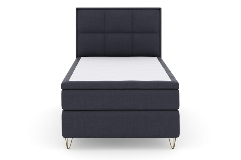 Sänkypaketti Choice No 4 120x200 Kova - Sininen/V-Malli Metallijalat - Huonekalut - Sänky - Jenkkisängyt