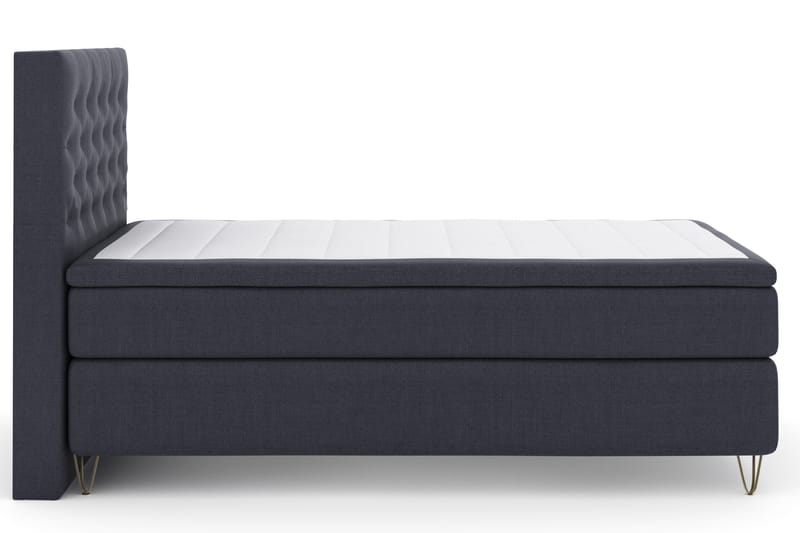 Sänkypaketti Choice No 4 120x200 Kova - Sininen/V-Malli Metallijalat - Huonekalut - Sänky - Jenkkisängyt