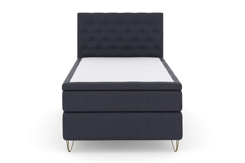 Sänkypaketti Choice No 4 120x200 Kova - Sininen/V-Malli Metallijalat - Huonekalut - Sänky - Jenkkisängyt