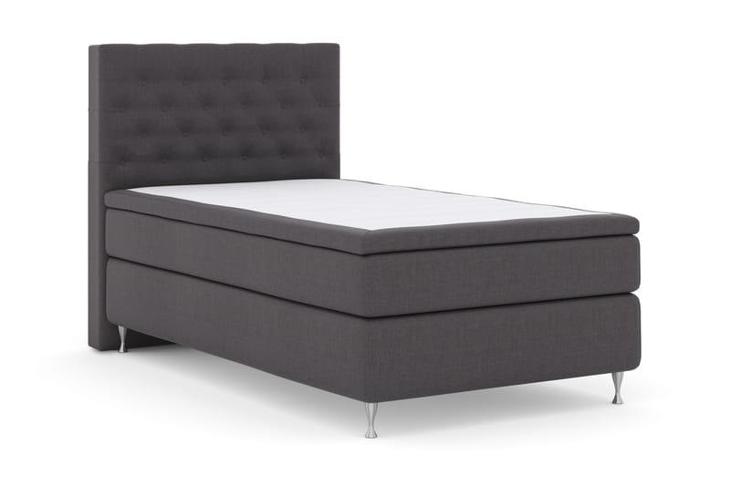 Sänkypaketti Choice No 4 120x200 Kova - Tummanharmaa/Hopeajalat - Huonekalut - Sänky - Jenkkisängyt