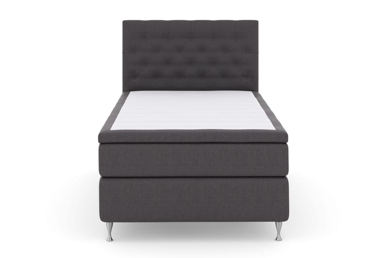 Sänkypaketti Choice No 4 120x200 Kova - Tummanharmaa/Hopeajalat - Huonekalut - Sänky - Jenkkisängyt