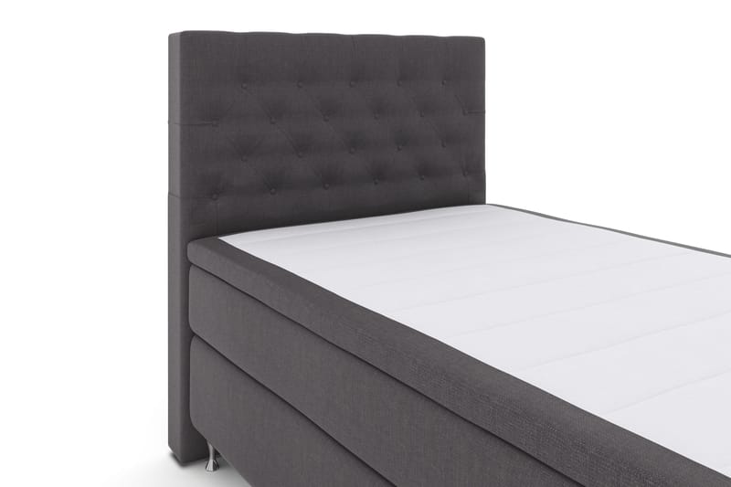 Sänkypaketti Choice No 4 120x200 Kova - Tummanharmaa/Hopeajalat - Huonekalut - Sänky - Jenkkisängyt