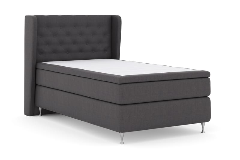 Sänkypaketti Choice No 4 120x200 Kova - Tummanharmaa/Hopeajalat - Huonekalut - Sänky - Jenkkisängyt