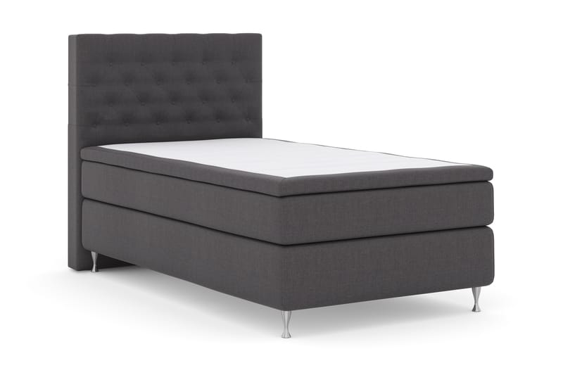 Sänkypaketti Choice No 4 120x200 Kova - Tummanharmaa/Hopeajalat - Huonekalut - Sänky - Jenkkisängyt