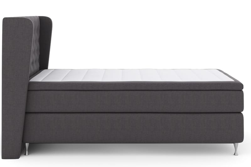 Sänkypaketti Choice No 4 120x200 Kova - Tummanharmaa/Hopeajalat - Huonekalut - Sänky - Jenkkisängyt