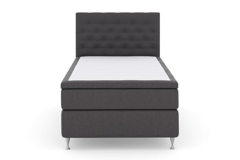 Sänkypaketti Choice No 4 120x200 Kova - Tummanharmaa/Hopeajalat - Huonekalut - Sänky - Jenkkisängyt