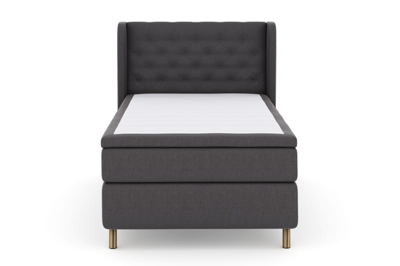 Sänkypaketti Choice No 4 120x200 Kova - Tummanharmaa/Kuparijalat - Huonekalut - Sänky - Jenkkisängyt