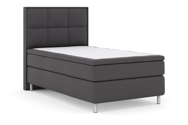 Sänkypaketti Choice No 4 120x200 Kova - Tummanharmaa/Metallijalat - Huonekalut - Sänky - Jenkkisängyt