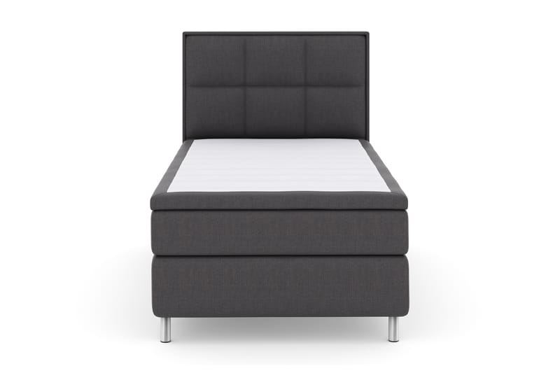 Sänkypaketti Choice No 4 120x200 Kova - Tummanharmaa/Metallijalat - Huonekalut - Sänky - Jenkkisängyt