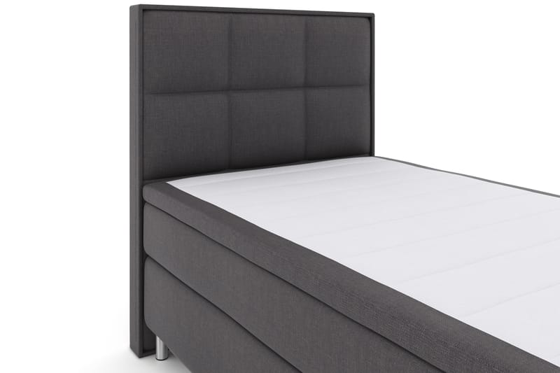 Sänkypaketti Choice No 4 120x200 Kova - Tummanharmaa/Metallijalat - Huonekalut - Sänky - Jenkkisängyt