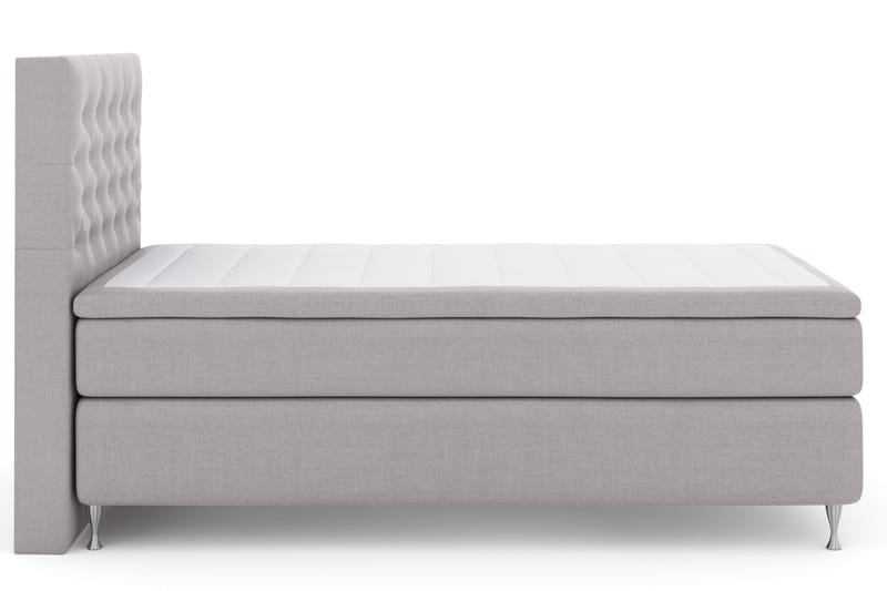 Sänkypaketti Choice No 4 120x200 Kova - Vaaleanharmaa/Hopeajalat - Huonekalut - Sänky - Jenkkisängyt