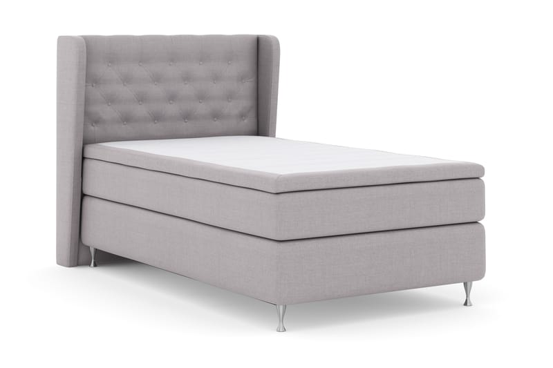 Sänkypaketti Choice No 4 120x200 Kova - Vaaleanharmaa/Hopeajalat - Huonekalut - Sänky - Jenkkisängyt