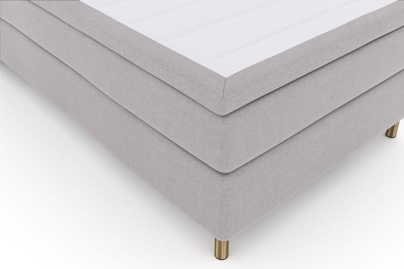 Sänkypaketti Choice No 4 120x200 Kova - Vaaleanharmaa/Kuparijalat - Huonekalut - Sänky - Jenkkisängyt