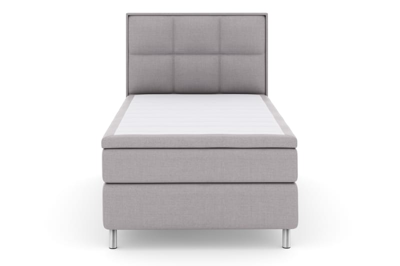 Sänkypaketti Choice No 4 120x200 Kova - Vaaleanharmaa/Metallijalat - Huonekalut - Sänky - Jenkkisängyt