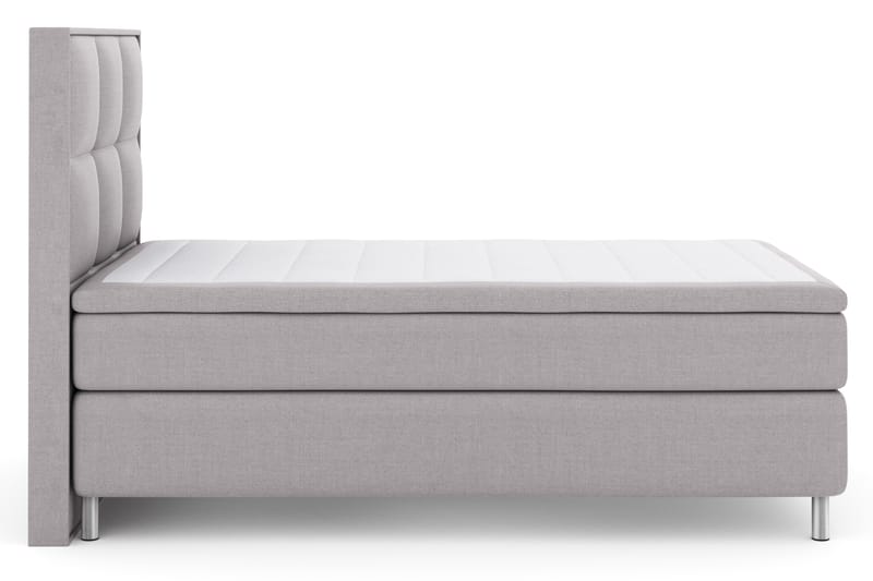 Sänkypaketti Choice No 4 120x200 Kova - Vaaleanharmaa/Metallijalat - Huonekalut - Sänky - Jenkkisängyt
