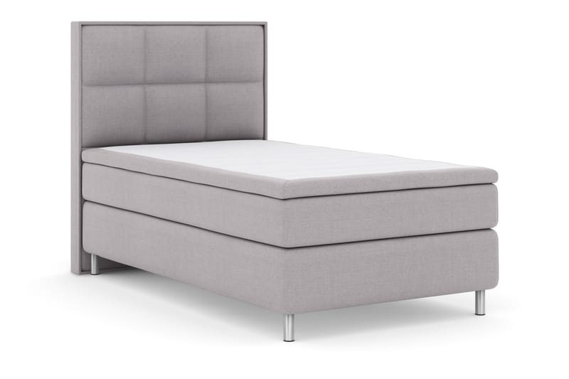 Sänkypaketti Choice No 4 120x200 Kova - Vaaleanharmaa/Metallijalat - Huonekalut - Sänky - Jenkkisängyt