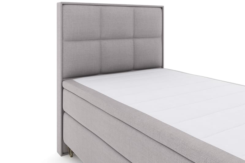 Sänkypaketti Choice No 4 120x200 Kova - V.harmaa/V-Malli Metallijalat - Huonekalut - Sänky - Jenkkisängyt