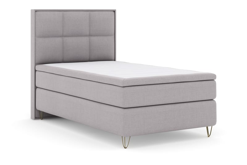 Sänkypaketti Choice No 4 120x200 Kova - V.harmaa/V-Malli Metallijalat - Huonekalut - Sänky - Jenkkisängyt