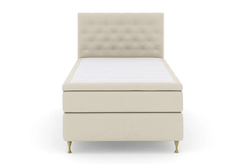 Sänkypaketti Choice No 4 120x200 Medium - Beige/Kulta Jalat - Huonekalut - Sänky - Jenkkisängyt