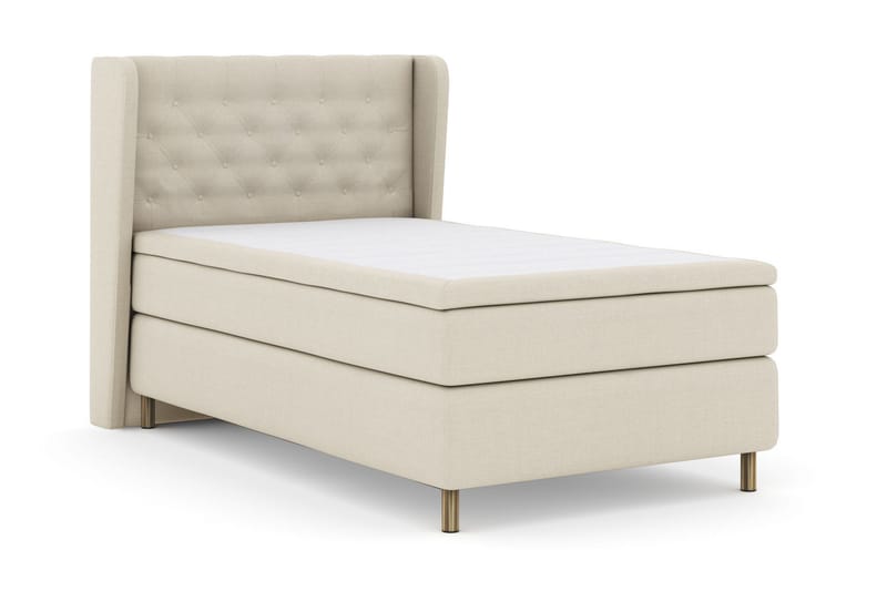 Sänkypaketti Choice No 4 120x200 Medium - Beige/Kuparijalat - Huonekalut - Sänky - Jenkkisängyt