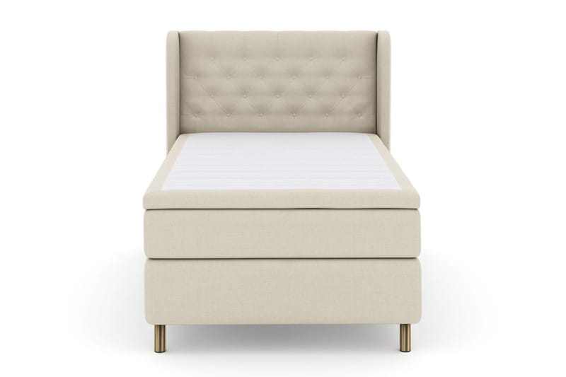 Sänkypaketti Choice No 4 120x200 Medium - Beige/Kuparijalat - Huonekalut - Sänky - Jenkkisängyt