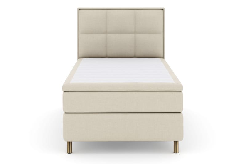 Sänkypaketti Choice No 4 120x200 Medium - Beige/Kuparijalat - Huonekalut - Sänky - Jenkkisängyt
