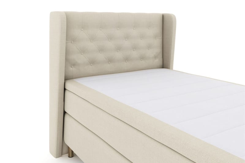 Sänkypaketti Choice No 4 120x200 Medium - Beige/Kuparijalat - Huonekalut - Sänky - Jenkkisängyt