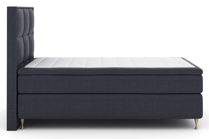 Sänkypaketti Choice No 4 120x200 Medium - Sininen/Kulta Jalat - Huonekalut - Sänky - Jenkkisängyt