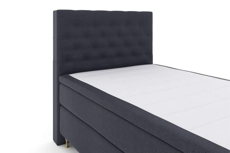 Sänkypaketti Choice No 4 120x200 Medium - Sininen/Kulta Jalat - Huonekalut - Sänky - Jenkkisängyt
