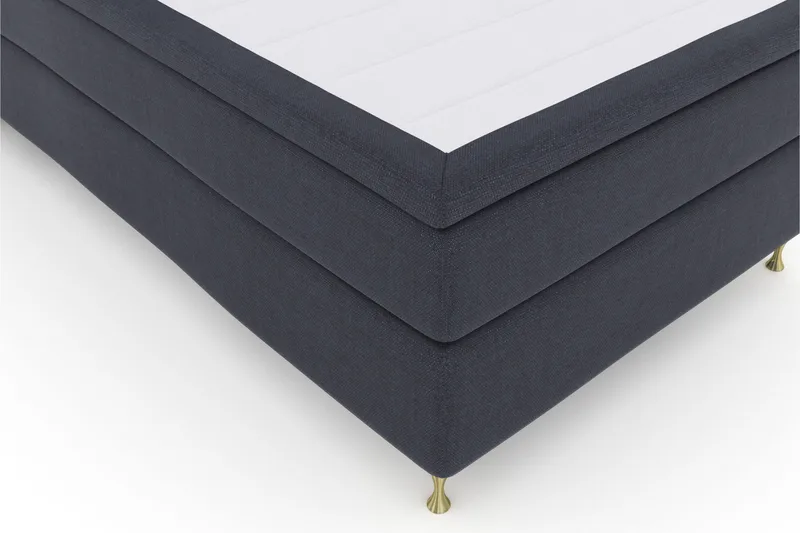 Sänkypaketti Choice No 4 120x200 Medium - Sininen/Kulta Jalat - Huonekalut - Sänky - Jenkkisängyt