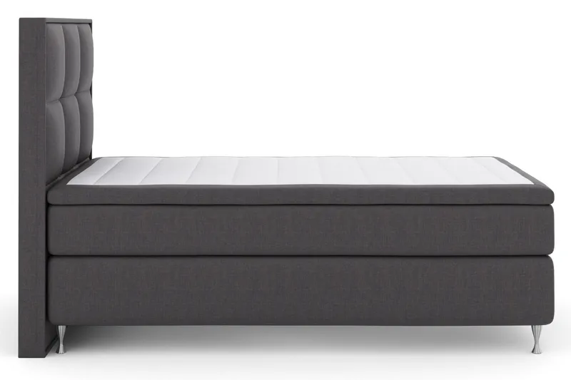 Sänkypaketti Choice No 4 120x200 Medium - Tummanharmaa/Hopeajalat - Huonekalut - Sänky - Jenkkisängyt