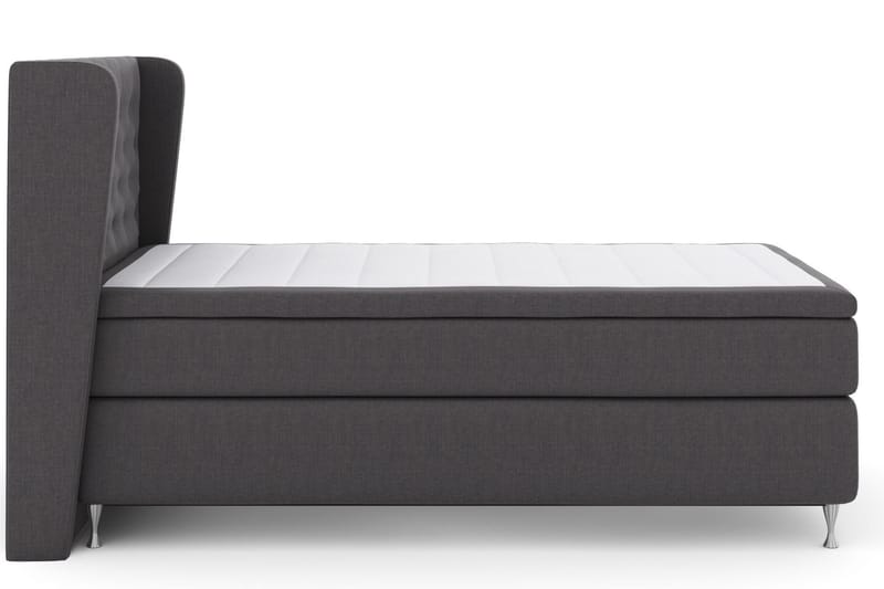 Sänkypaketti Choice No 4 120x200 Medium - Tummanharmaa/Hopeajalat - Huonekalut - Sänky - Jenkkisängyt