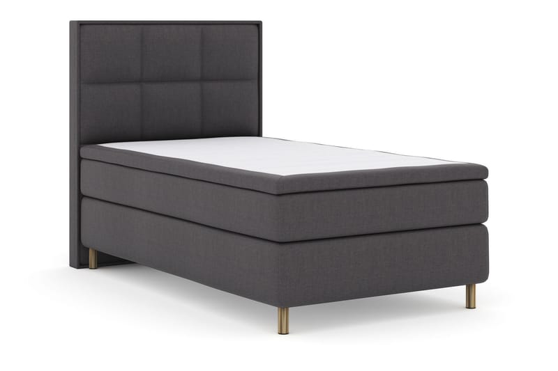Sänkypaketti Choice No 4 120x200 Medium - Tummanharmaa/Kuparijalat - Huonekalut - Sänky - Jenkkisängyt