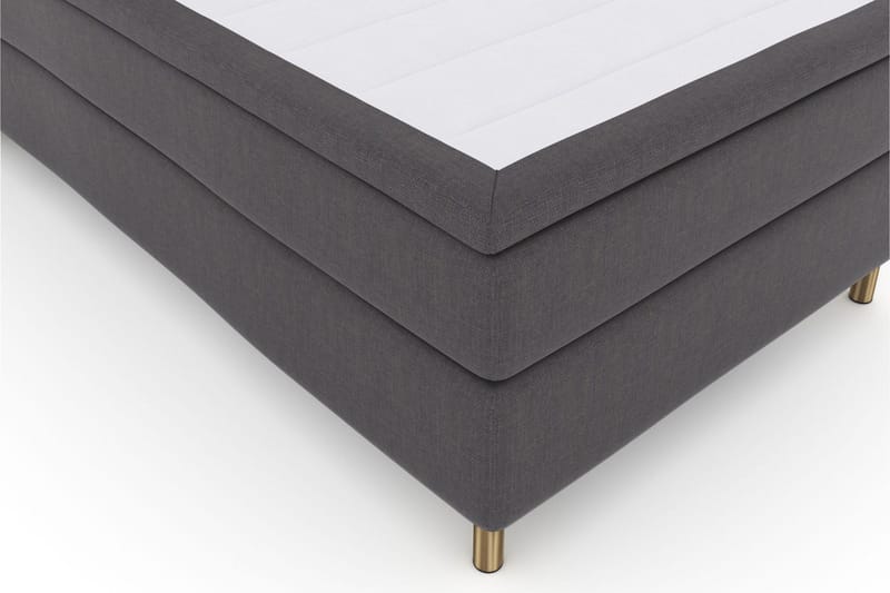 Sänkypaketti Choice No 4 120x200 Medium - Tummanharmaa/Kuparijalat - Huonekalut - Sänky - Jenkkisängyt